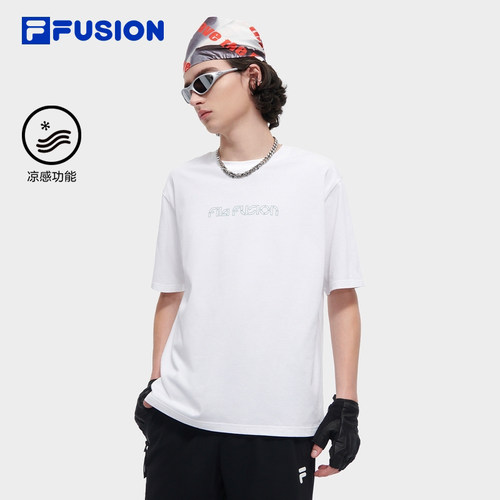 FILAFUSION斐乐男士针织短袖衫