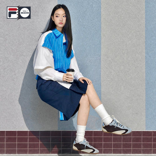 FILA斐乐女士梭织短袖衬衫