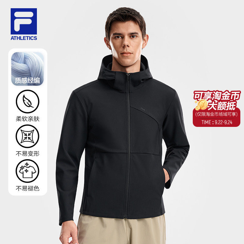 斐乐丨针织i连帽健身外套图片