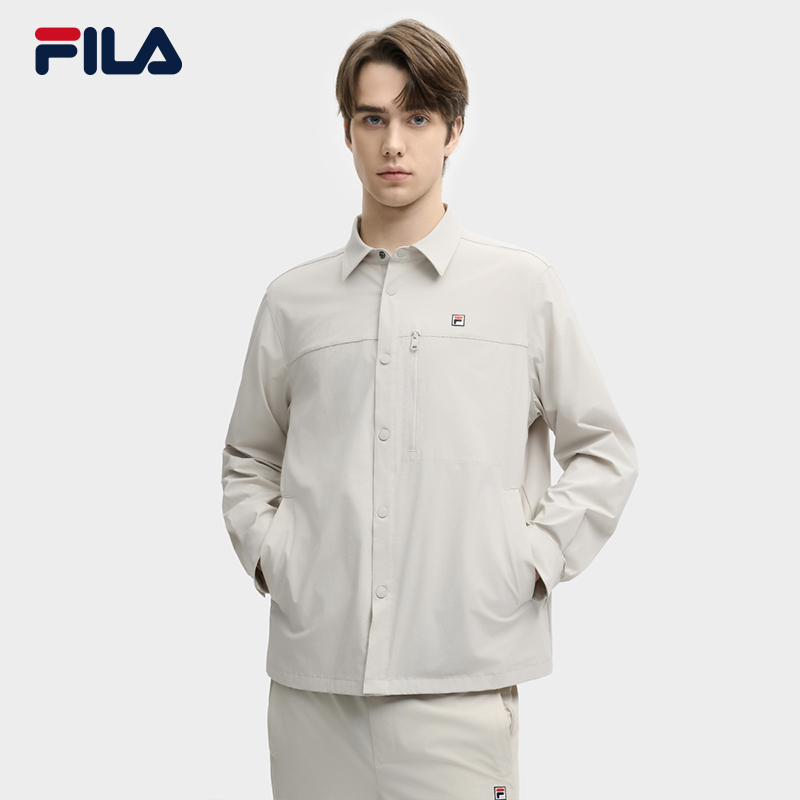 FILA斐乐男士梭织长袖衬衫