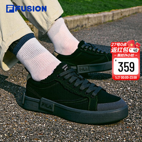 FILAFUSION斐乐男子帆布鞋黑色