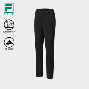 高尔夫运动基础防晒直筒裤 2025冬新款 斐乐官方女士针织长裤 FILA