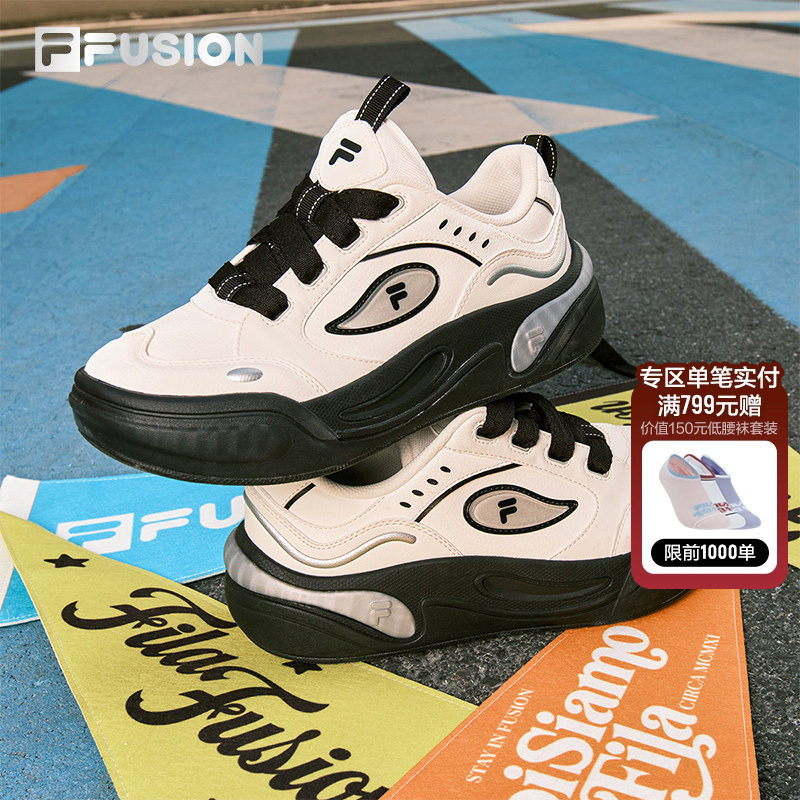 FILA FUSION斐乐潮牌女鞋CANNOLI 滑板生活鞋2026春季新款蛋糕鞋,运动鞋new,板鞋,淘宝优惠券,粉丝福利购,淘宝优惠卷