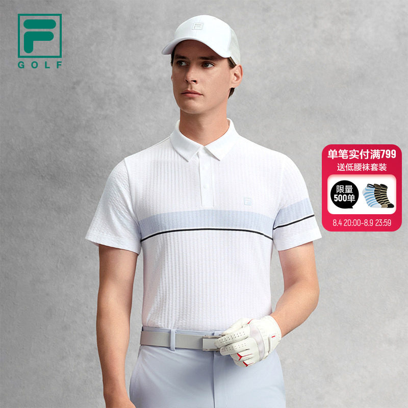 FILA斐乐针织短袖POLO衫