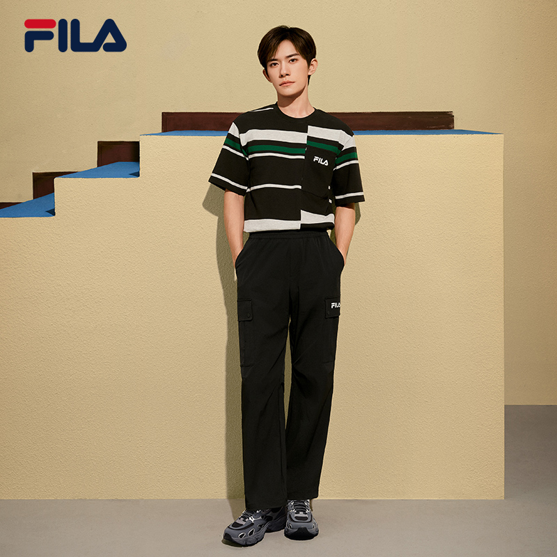 FILA斐乐男士梭织长裤