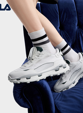 FILA斐乐男鞋KM2老爹鞋运动鞋2025秋季新款厚底叠叠2休闲鞋老爹鞋