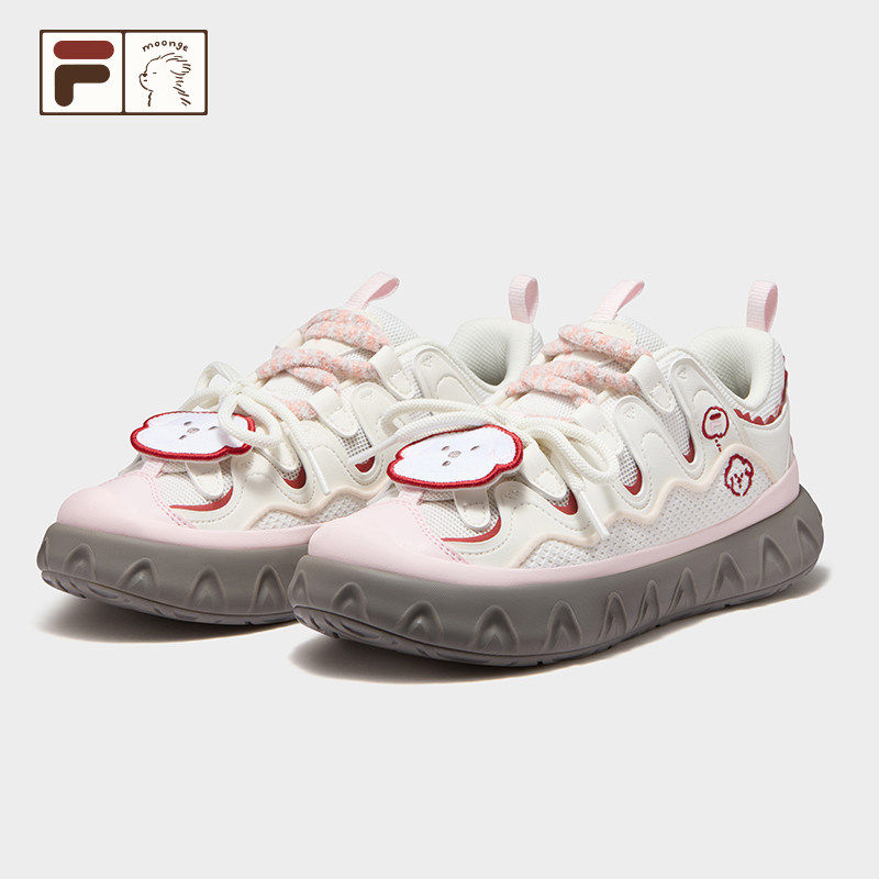 斐乐甜筒鞋丨FILA FUSION 潦草小狗联名板鞋26新款女鞋厚底休闲鞋