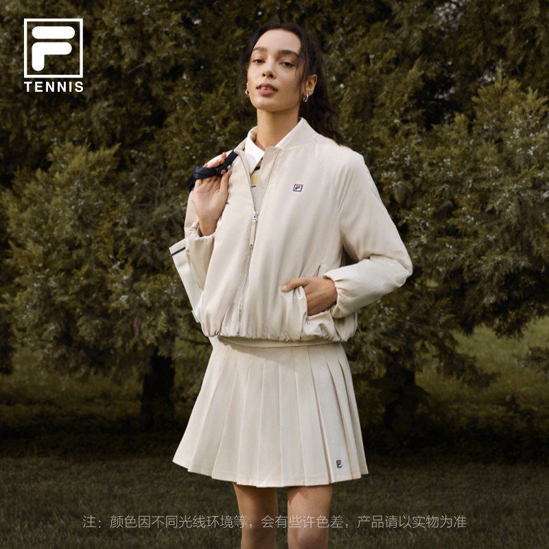 FILA 斐乐官方女士棉服2026春新款网球运动简约宽松保暖夹克外套