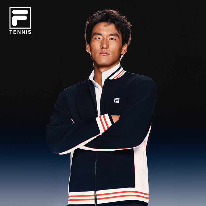 布云朝克特同款FILASettanta胜利夹克 斐乐官方男25冬新网球外套