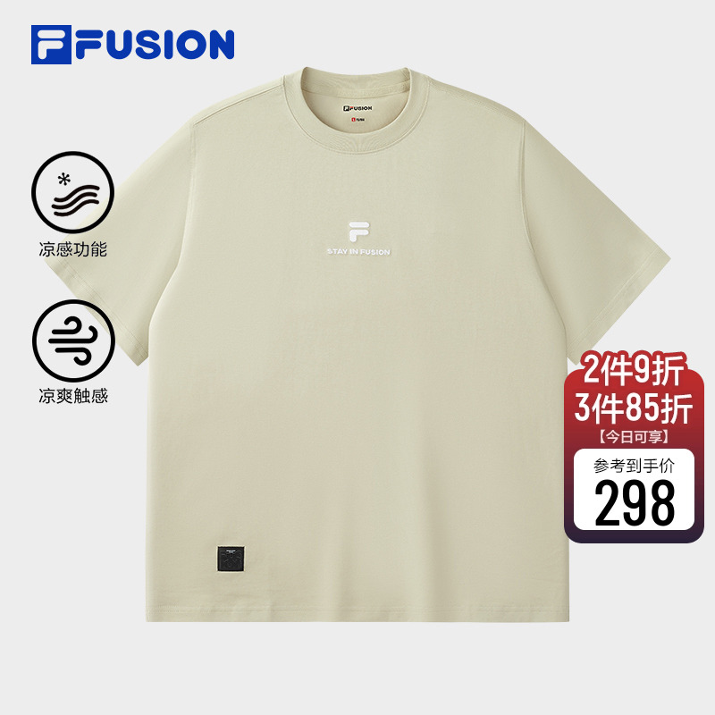 FILAFUSION斐乐男士针织短袖衫