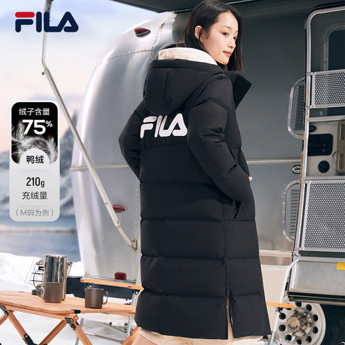 FILA斐乐女士长款羽绒服