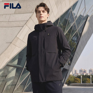 时尚 FILA 新款 棉服两件套2026春季 休闲舒适保暖外套 斐乐官方男士