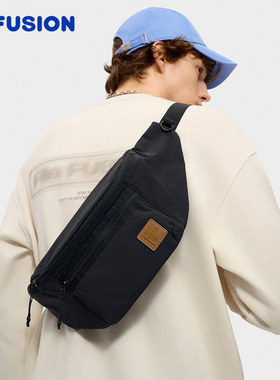 FILA FUSION斐乐官方潮牌男包挎包腰包休闲单肩包随身通勤斜挎包