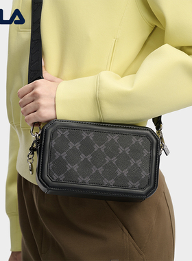 FILA 斐乐官方女包挎包2026春季新款时尚单肩包斜挎包老花小方包