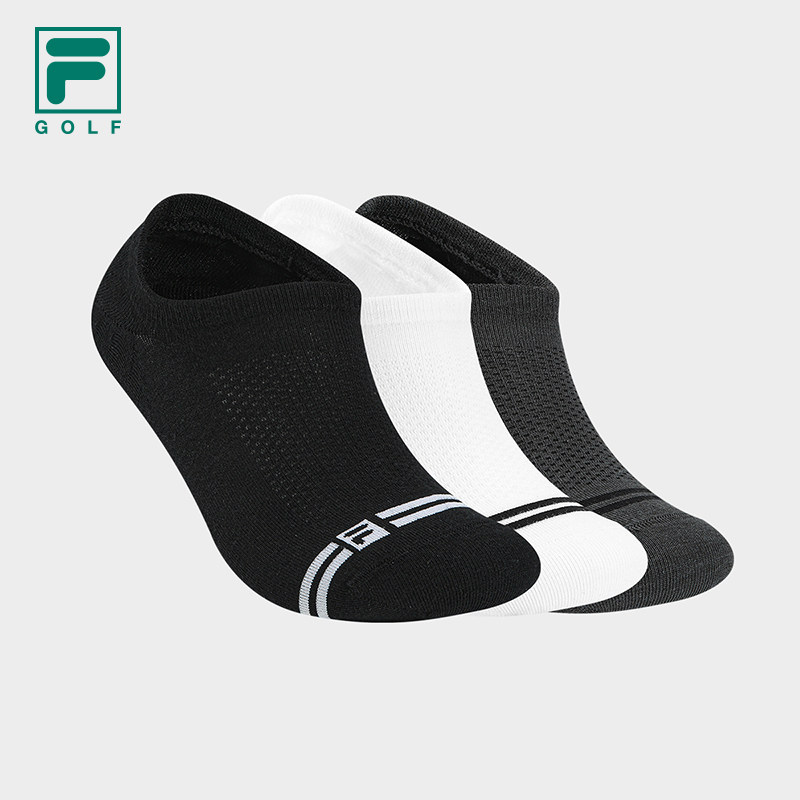 FILA 斐乐官方男袜新款低腰袜套装高尔夫运动袜舒适袜子短袜3双