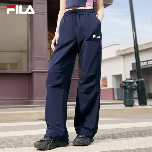 FILA斐乐女士梭织长裤阔腿裤