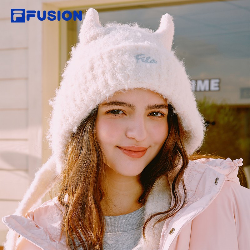 FILAFUSION斐乐潮牌针织帽