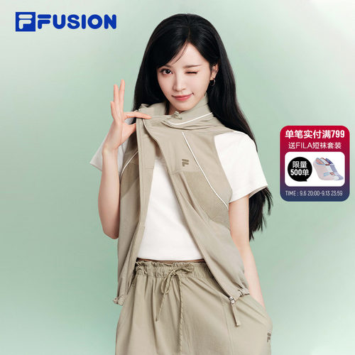FILAFUSION斐乐女子梭织马甲