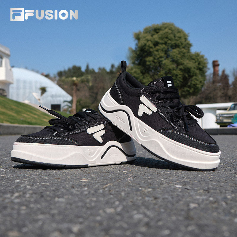 章昊同款FILA FUSION斐乐男鞋秋季新款运动鞋情侣板鞋帆布鞋女鞋