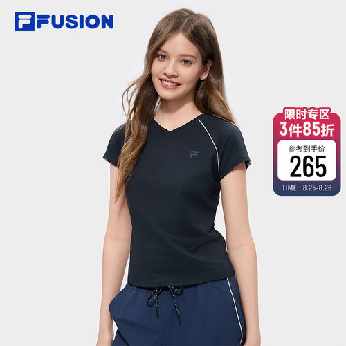 FILAFUSION斐乐女士针织短袖衫
