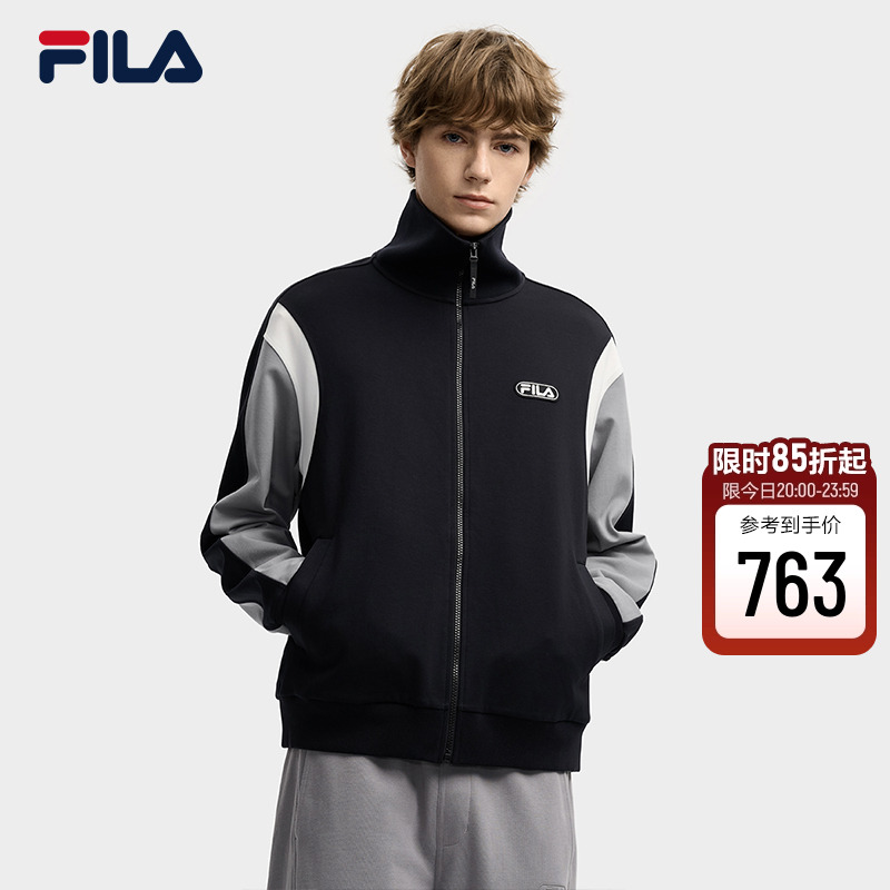 FILA斐乐男士针织长袖外套