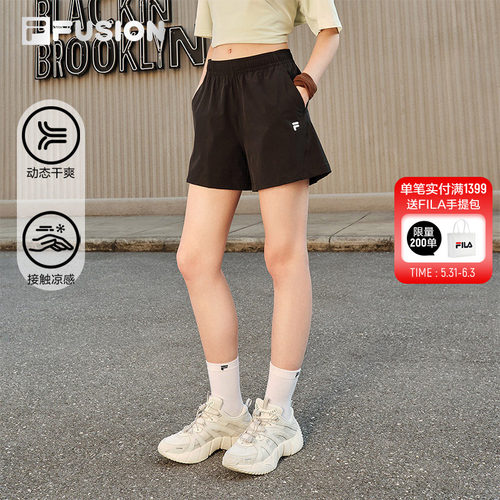 FILAFUSION斐乐女士梭织短裤