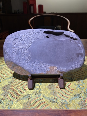 国非遗大师程文肇庆端砚手工砚台正宗麻子坑天然砚石原石文房四宝