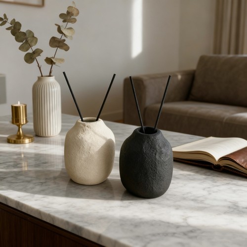 侘寂陶瓷香薰瓶扩香摆件酒店民宿