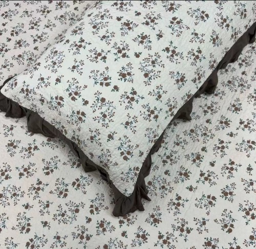 纯棉夹棉枕套一对全棉