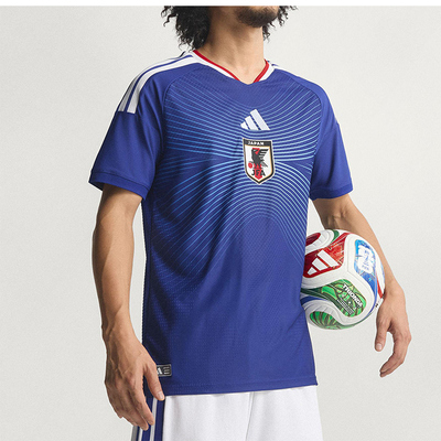 adidas阿迪达斯男女2026春季新款日本国家队球员版短袖球衣JN1867