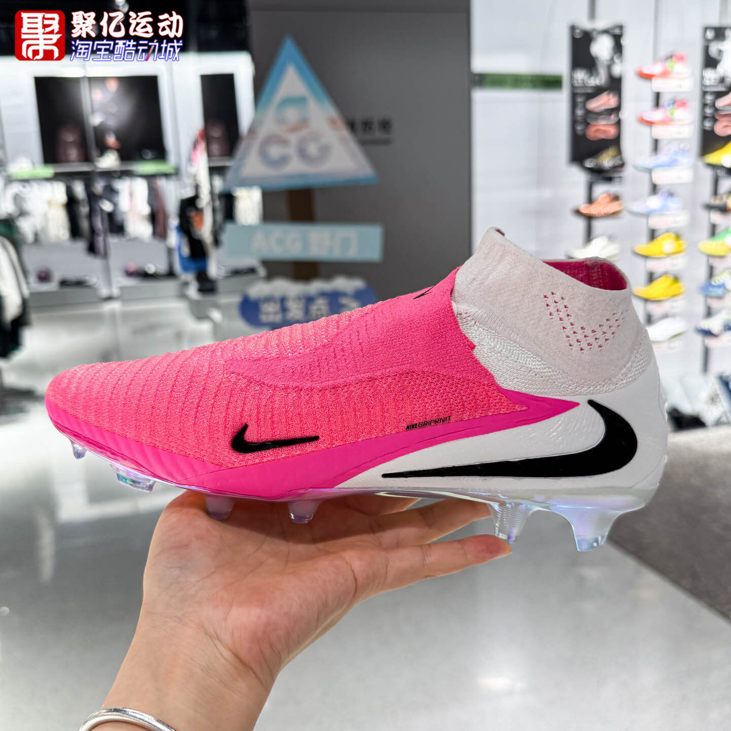 Nike耐克男子2026秋季时尚舒适透气抓地耐磨高帮足球鞋IH1779-900