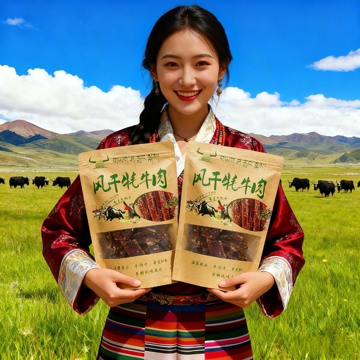 青海风干牦牛肉干手撕500g散装零食内蒙古西藏青藏西宁云南耗牛肉