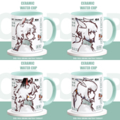 sky光遇周边马克杯白鸟龙骨麻花白枭原创同人喝水杯陶瓷咖啡杯子