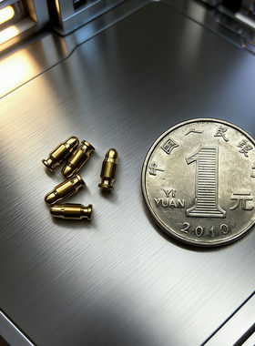 1:3 格洛克G34拆卸抛壳版玩具专用子弹配件 金属子弹模型收藏摆件