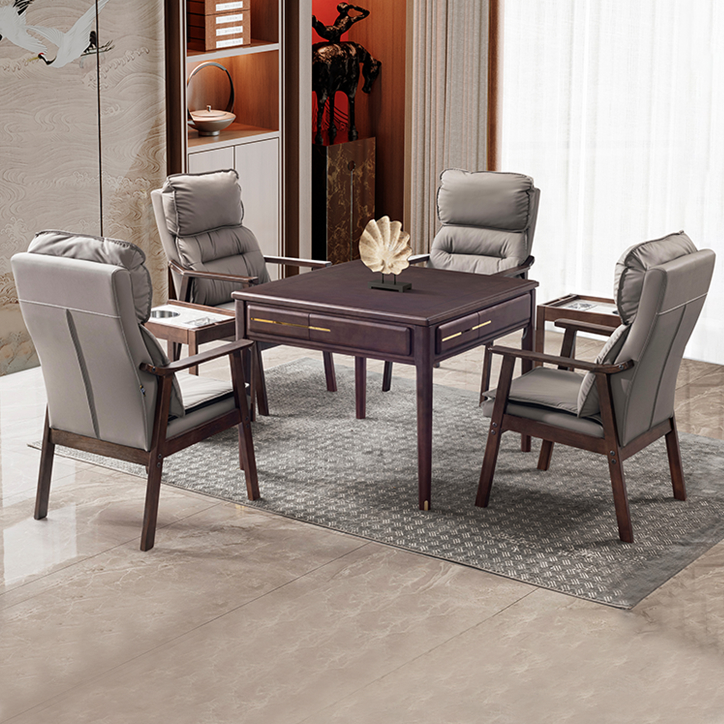 金仕高端中式麻将机两用餐桌一体