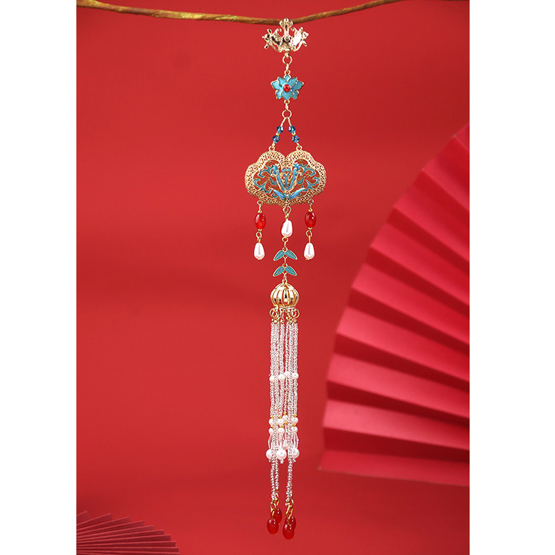 中国风新年红色古风压襟挂件女新中式长款流苏旗袍古装马面裙挂饰,饰品/流行首饰/时尚饰品新,压襟挂件,淘宝优惠券,粉丝福利购,淘宝优惠卷