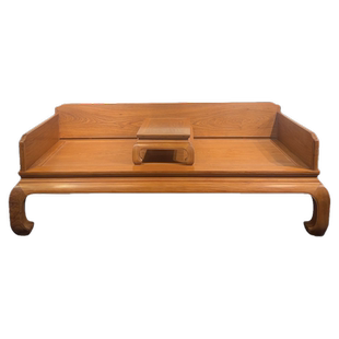 缅甸花梨木罗汉床两件套大果紫檀红木睡榻实木沙发原木色素面家具