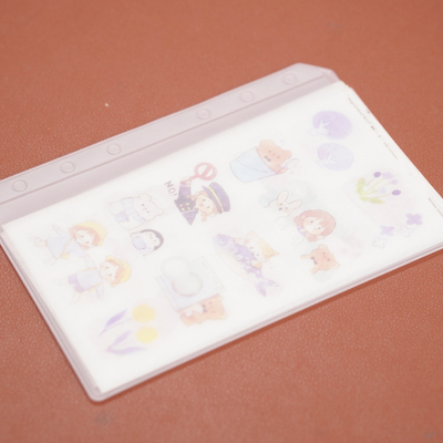 自制透明PVC袋财务票据口袋单口袋A5SA6奇葩A7卡片名片袋