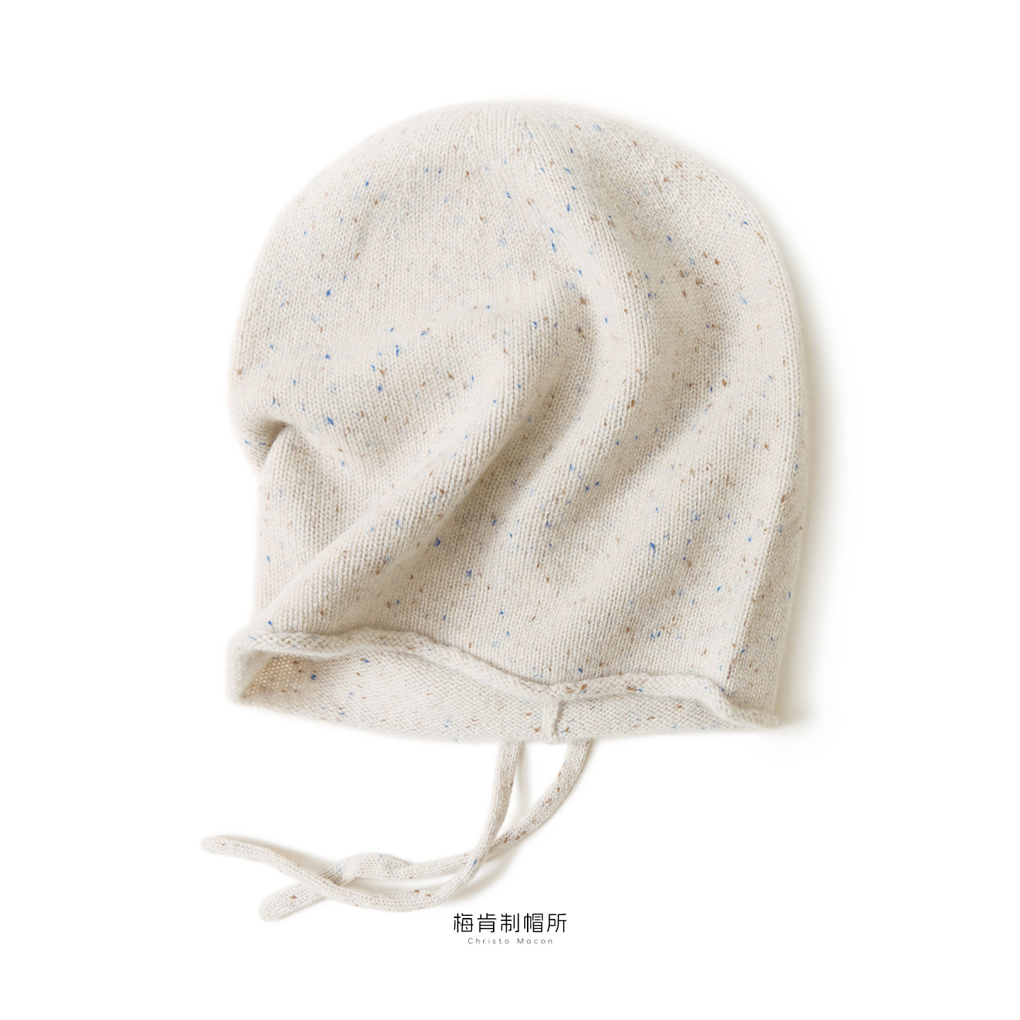 100%山羊绒女可调节堆堆帽包头帽