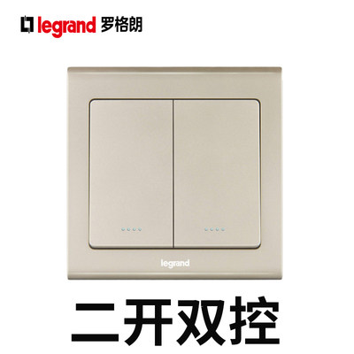 tcl逸典米兰金86型双联开关插座