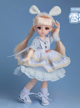 30厘米6分bjd人偶芭小娃娃女孩公主玩具公仔sd仿真关节洋娃娃cm