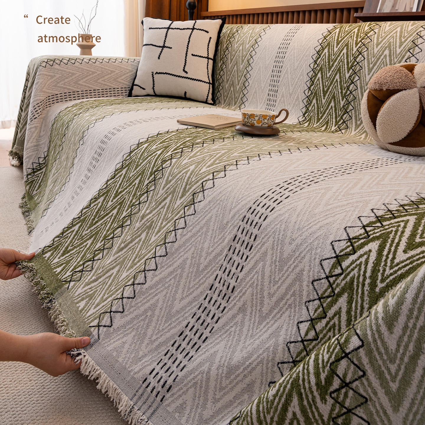 【85%用户购买】雪尼尔沙发巾