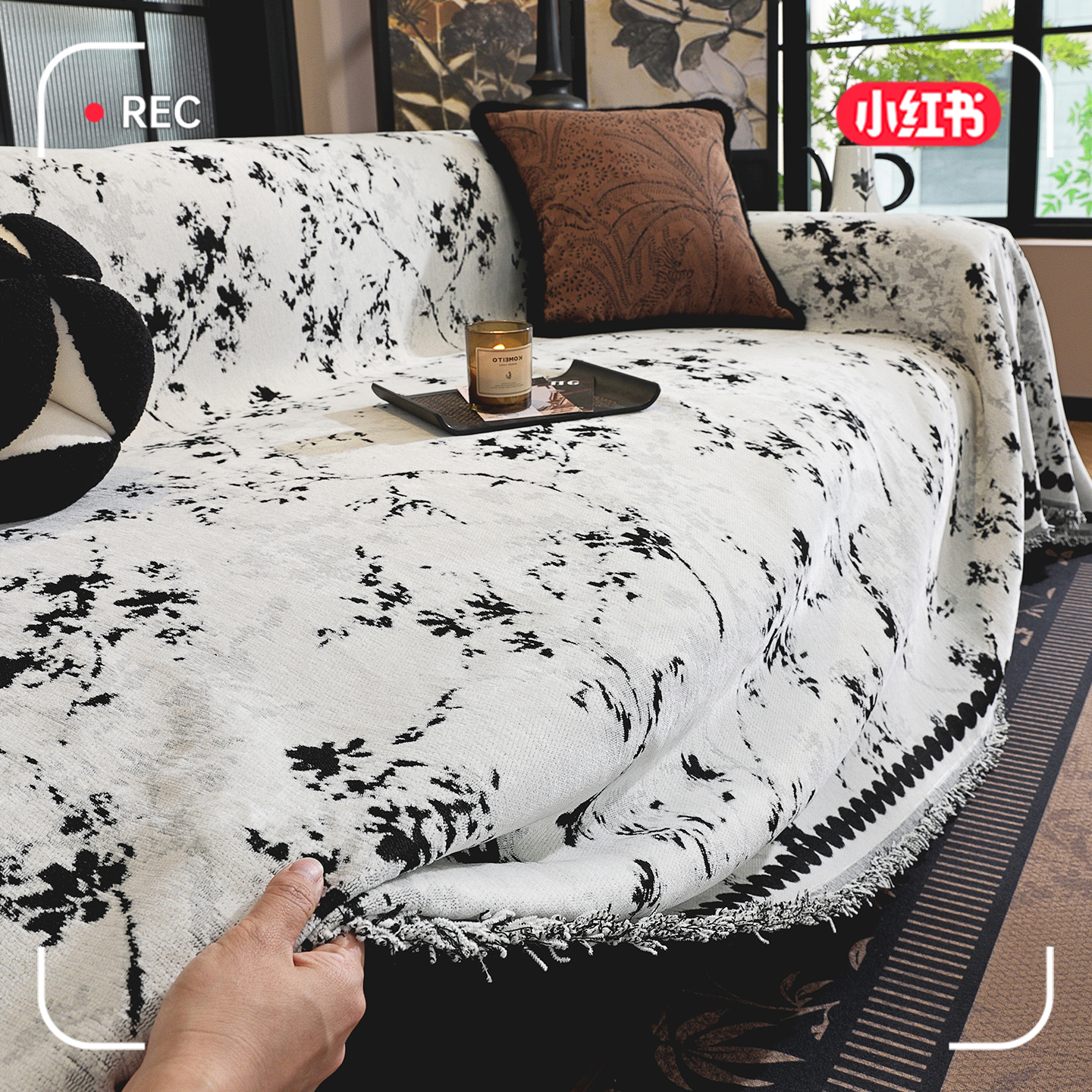 骏仔沙发套罩2025新款四季通用懒人沙发套固定防滑防猫抓沙发盖布