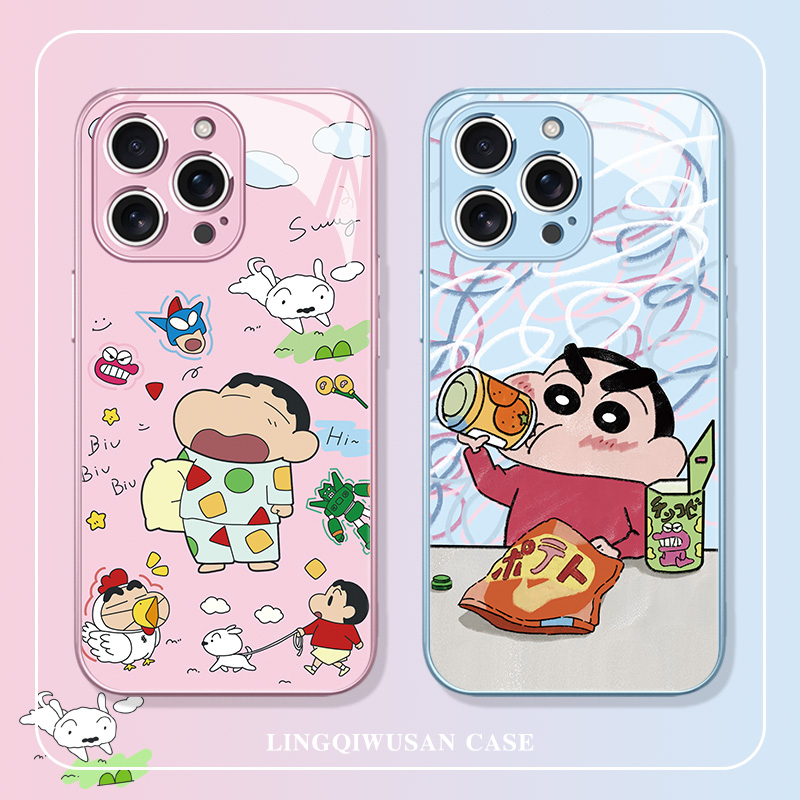 适用iPhone蜡笔小新卡通手机壳