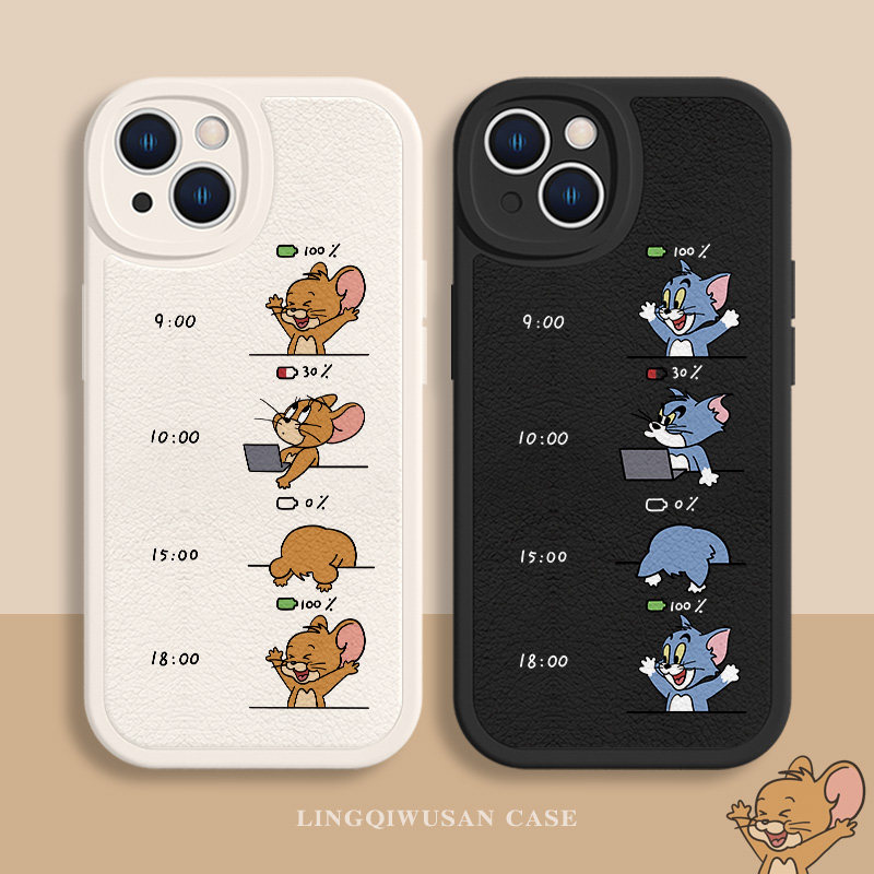 猫和老鼠手机壳适用iPhone14promax可爱11情侣苹果15趣味13打工人12mini卡通8plus创意xsmax小羊皮se3新款7p怎么样,好用不?