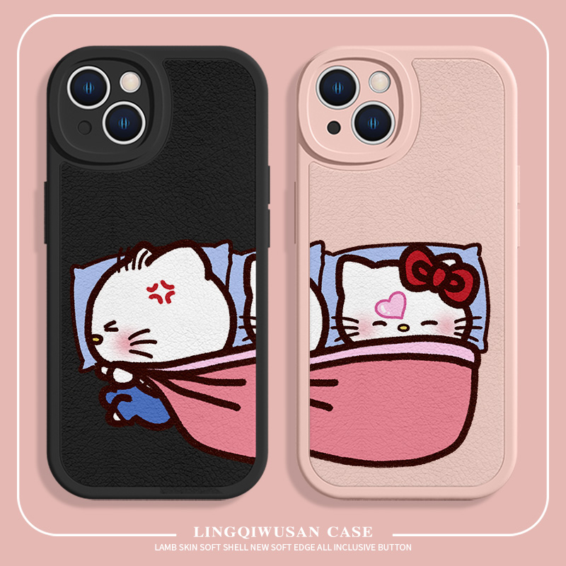 适用iPhone苹果凯蒂猫情侣手机壳