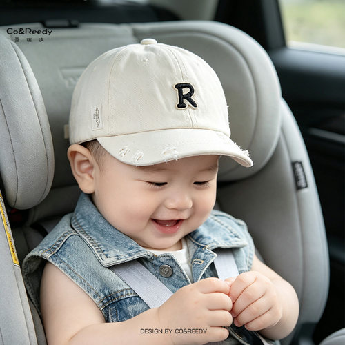 婴儿帽子棒球帽宝宝鸭舌帽夏季