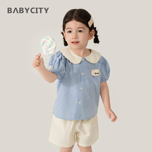 女童夏日套装一岁女宝宝衣服婴幼儿短袖洋气儿童短裤周岁小孩衣服