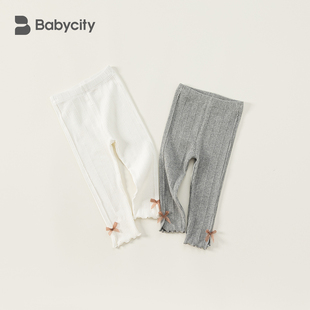 弹力裤 宝宝春秋打底裤 儿童修身 子外穿休闲裤 1一3岁女童甜美紧身裤