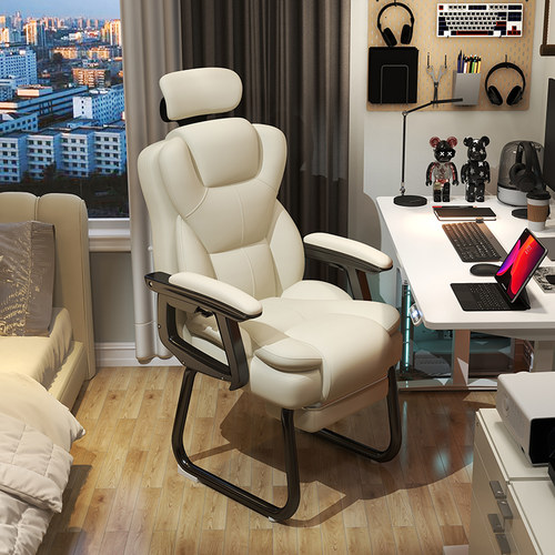 电脑椅家用弓形椅电竞椅舒服久坐学习书桌办公椅可躺休闲沙发椅子